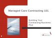 Managed care contracting 101