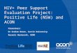 HIV+ Peer Support Evaluation Project: Positive Life (NSW) and ACON