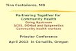 Castañares Partnering Together for Community Health