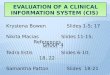 Evaluation of a clinical information system (cis)