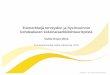 Jukka Lähesmaa: Esimerkkejä terveyden ja hyvinvoinnin kohdealueen kokonaisarkkitehtuurityöstä