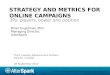 Strategy and metrics for Online campaigns