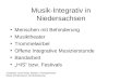 Musik integrativ in Niedersachsen - Präsentation von Christiane Joost-Plate