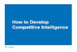TravelClick Webinar: How To Develop Competitive Intelligence