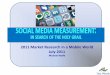 Social media metrics:  in search of the holy grail