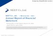 IR_NEXT_JP_Annual Report of Financial Statement, First quarter, FY2015