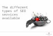 The different types of seo services available
