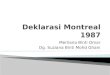 Deklarasi Montreal 1987