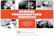 General Transcription Services