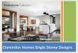 Clarendon Homes - Single Storey Designs