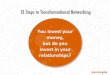13 Steps To Transformational Networking