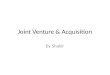 Joint venture & acquisition