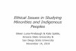 2010 Conference - Ethical Issues in Studying Minorities and Indigenous Peoples (Spide)