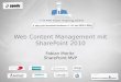 Web Content Management mit SharePoint 2010