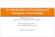 Introduction To Grant Budgets