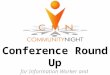 Conference Round Up #SBWJHB #IWJHB