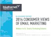 BlueHornet's 2014 Consumer Views of Email Marketing Webinar 4 of 6: Email & Purchasing Behavior
