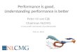 CMG 101 - Understanding performance