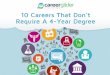 Careers You Can Have With No Bachelor Degrees