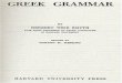 Ancient Greek Grammar - Harvard University Press (HWS)