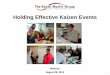 Holding Effective Kaizen Events