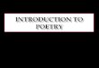 Intro to poetry  types and terms