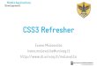 CSS3 Refresher