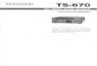 Kenwood TS-670 Transceiver User Manual - Large