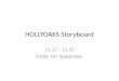Hollyoaks storyboard and annotation