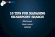 Tips for Search Success - SPSNJ 2013