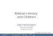 Biblical Literacy and Children