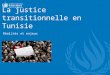 Introduction à la justice transitionnelle, cas de la Tunisie