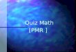 Quiz math pmr