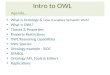 Intro to OWL & Ontology
