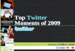 Top Twitter Moments of 2009