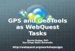 GeoTools as WebQuest Tasks