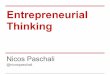 Entrepreneurial thinking