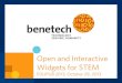 EDUPUB 2013: Open and Interactive Widgets for STEM