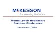 Merrill Lynch Health Services Investor Conference