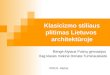 Klasicizmo stiliaus plitimas Lietuvos architektūroje