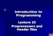 CS201- Introduction to Programming- Lecture 23