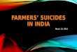 Farmer's Suicide in India