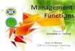 Management Functions by Y. Tayde