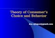 Theory of consumers choice and behavior1