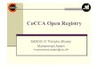 CoCCA OpenReg development, registry software