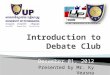 Debate club introduction