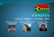 Vanuatu Country Brief 2013