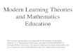 Modern Learning Theories and Mathematics Education - Robert Siegler