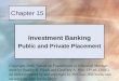 Chapter 15: Investment Banking