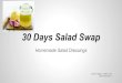 15 days of Homemade Salad Dressings